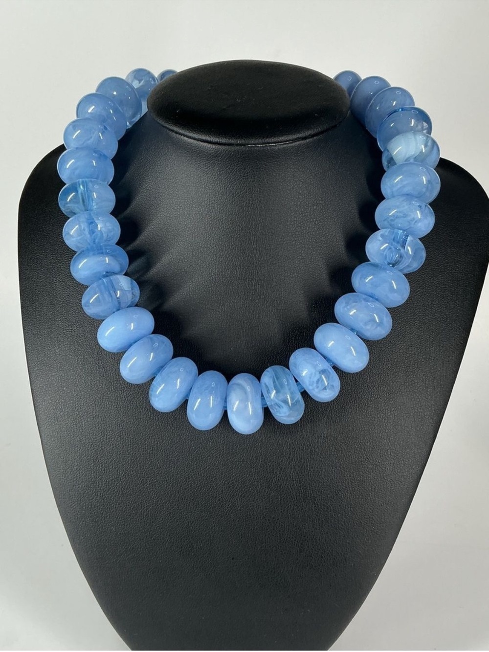 Mayamar Baby Blue Aventuire Large Bead Necklace (NWT)